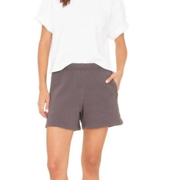 Xirena Shayne Shorts Flat Front Dark Grey Loungewear with Pockets Size Large - Picture 6 of 10